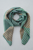 Dotty about Green Silk Scarf