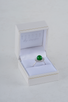 Sterling Silver & Jade Adjustable Ring in Box