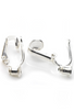 Clip-On Earring Converters Silver Plate