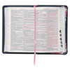  Kinh Thánh Tiếng Anh - Bản KJV - Bản Deluxe Gift - Bìa Dây Kéo Hoa Màu Xanh - KJV175