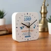 Đồng Hồ Gỗ Để Bàn 12x12cm - Isaiah 12:5 - Ê-sai 12:5 - DH-2861