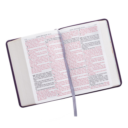 Kinh Thánh Tiếng Anh - Bản King James Version KJV - Bìa Da Màu Tím - KJV035