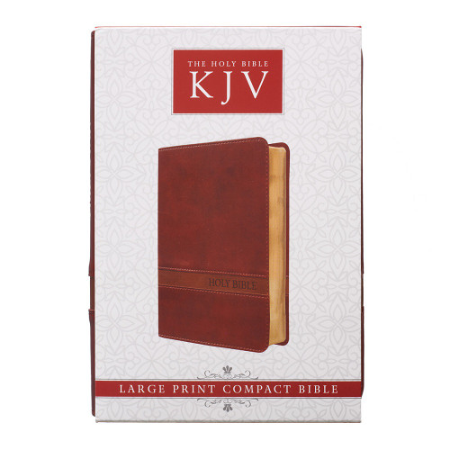 Kinh Thánh Tiếng Anh - Bản King James Version KJV - Bìa Da Màu Đỏ Nâu - KJV034