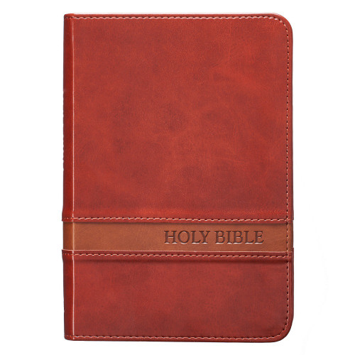 Kinh Thánh Tiếng Anh - Bản King James Version KJV - Bìa Da Màu Đỏ Nâu - KJV034