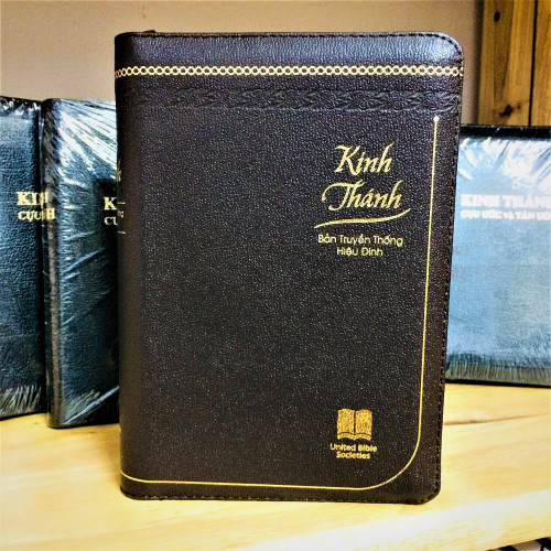 Kinh Thánh Tiếng Việt - Bản Truyền Thống Hiệu Đính - Mạ Vàng - Bìa Dây Kéo - KTTV-001474