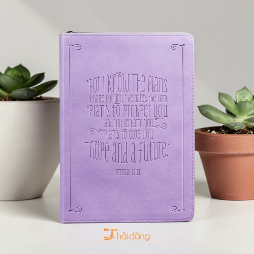 Sổ Tay Cơ Đốc Ngoại Nhập Khóa Kéo - Giê-rê-mi 29:11 - SO-JL153