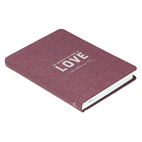 Sổ Tay Cơ Đốc Ngoại Nhập - Love Hardcover Linen Journal- 1 Cô-rinh-tô 13:13 - JL351