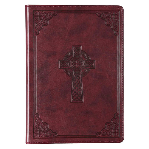 Sổ Tay Cơ Đốc Ngoại Nhập -  Leather Journal with Celtic Cross - JL368