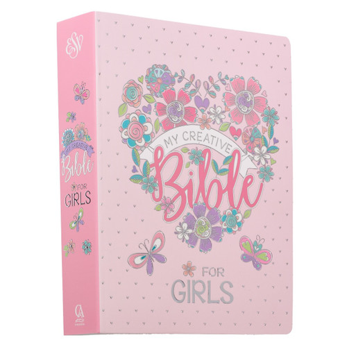 Kinh Thánh Tiếng Anh Journal Bible - Bản ESV My Creative Bible for Girls - Bìa Hoa Màu Hồng - ESV003