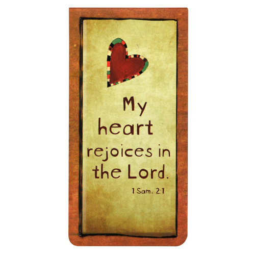 Bookmark Nam Châm - My Heart Rejoices in the Lord - MGB019 Bookmark Nam Châm - My Heart Rejoices in the Lord - MGB019