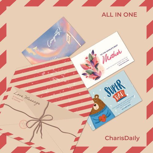 Bộ 10 Post Card Love Message - CRD-2185 Bộ 10 Post Card Love Message - CRD-2185