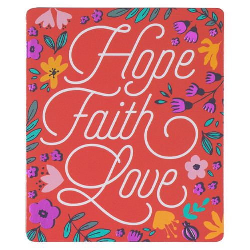 Nam Châm Dán Tủ Lạnh - Hope Faith Love - MG196