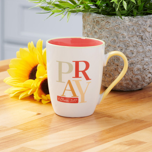 Ly Sứ Christian Art Gifts - Pray Continually - MUG802