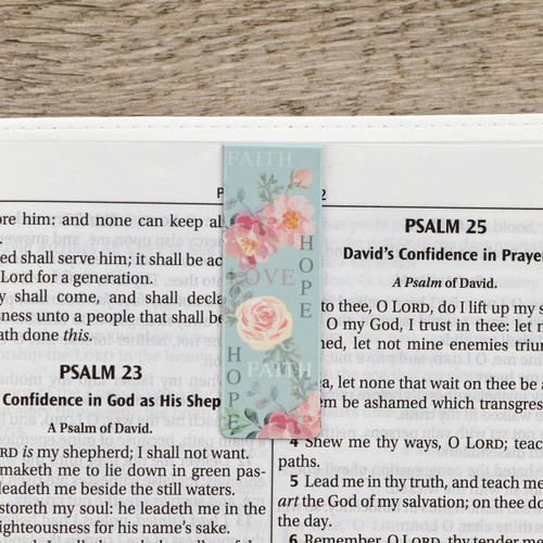 Bộ Bookmark Nam Châm - Vintage Faith Hope and Love - 1 Corinthians 13:13 - MGB068