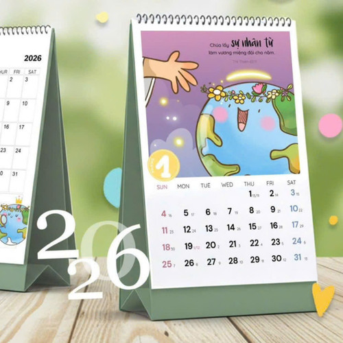 Lịch Để Bàn 2026 - HÃY CHIẾU SÁNG – Shine Your Light - DOR-2519