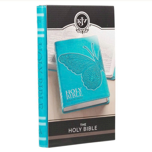 Kinh Thánh Tiếng Anh - Bản KJV Gift Edition - Bìa Xanh Bướm - KJV235