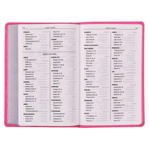 Kinh Thánh Tiếng Anh - Bản KJV Gift Edition - Bìa Hồng Anh Đào - KJV236