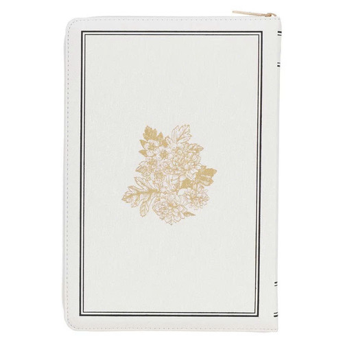 Kinh Thánh Tiếng Anh - Bản KJV - Large Print Thinline Bible - Bìa Trắng (có khóa kéo) - KJV261