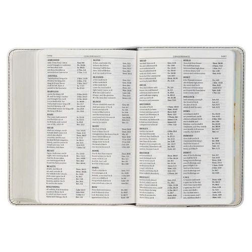 Kinh Thánh Tiếng Anh - Bản KJV - Compact Bible - Bìa Trắng Vòng Hoa - KJV250
