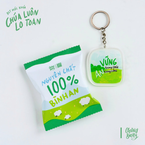 Móc Khoá Mica - Bộ sưu tập 'Chúa luôn lo toan' - CRD-2674 Móc Khoá Mica - Bộ sưu tập 'Chúa luôn lo toan' - CRD-2674