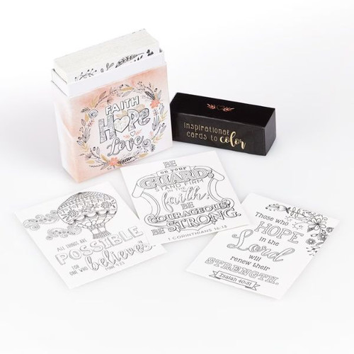 Card Tô Màu Cơ Đốc - Faith Hope Love - CBX010