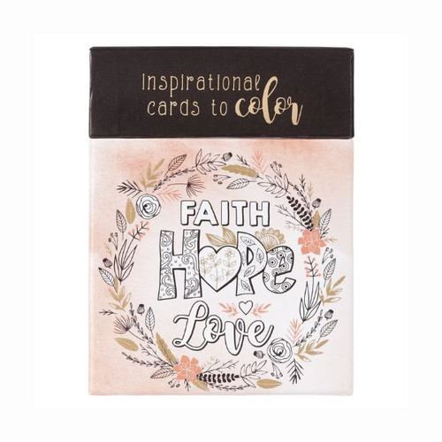 Card Tô Màu Cơ Đốc - Faith Hope Love - CBX010