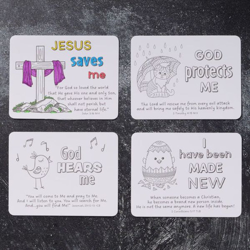 Card Tô Màu Cơ Đốc - Jesus Loves Me - CBX023