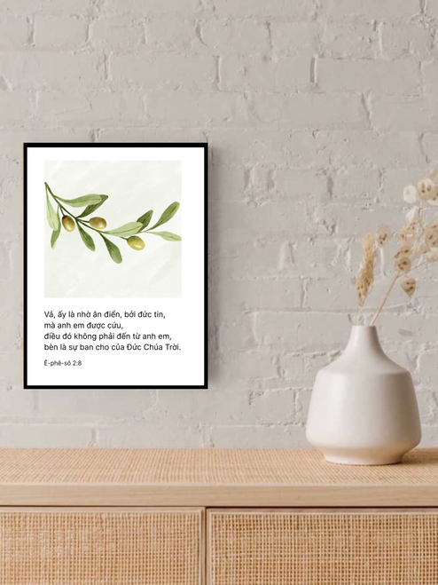 Tranh Lamina Cơ Đốc Treo Tường 30x40 - Ê-phê-sô 2:8 - LA-2710 Tranh Lamina Cơ Đốc Treo Tường 30x40 - Ê-phê-sô 2:8 - LA-2710