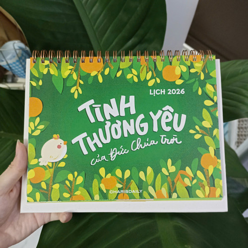 Lịch Để Bàn Lò Xo The Love Of GOD 2026 - Tiếng Việt - CRD-2711