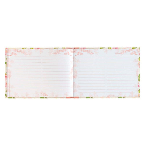 Sổ Tay Cơ Đốc Ngoại Nhập - Sổ Lưu Bút - Guest Book Floral Màu Hồng - GST43 Sổ Tay Cơ Đốc Ngoại Nhập - Sổ Lưu Bút - Guest Book Floral Màu Hồng - GST43