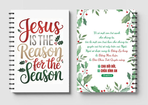Sổ A5 Lò xo - Jesus Is The Reason For The Season - SO-2720