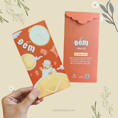 Xấp 6 Bao Lì Xì - Bao Thư Cơ Đốc - Bước Với Chúa - ODB-2763