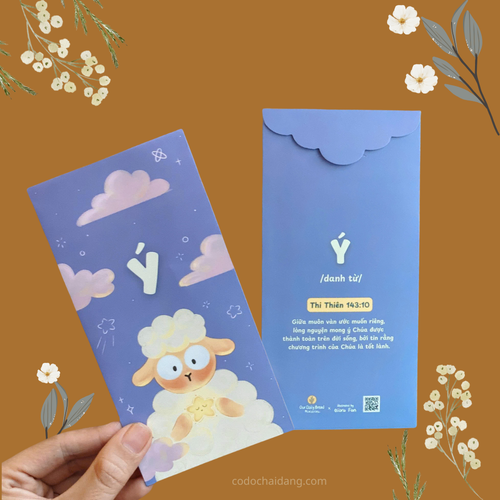 Xấp 6 Bao Lì Xì - Bao Thư Cơ Đốc - Bước Với Chúa - ODB-2763