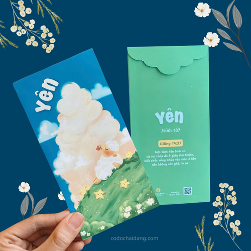 Xấp 6 Bao Lì Xì - Bao Thư Cơ Đốc - Bước Với Chúa - ODB-2763