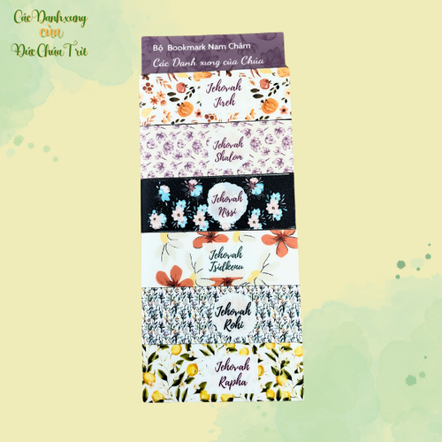 Bộ Bookmark Nam Châm - Các Danh Xưng Của Chúa - 6 Cái - BM-2767