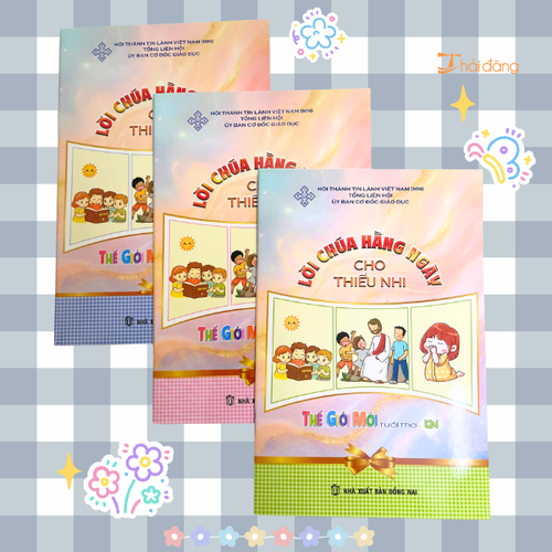 Bộ Sách Lời Chúa Hằng Ngày Cho Thiếu Nhi - Thế Giới Mới Tuổi Thơ - Quyển 124,125,126 - KTN-2773