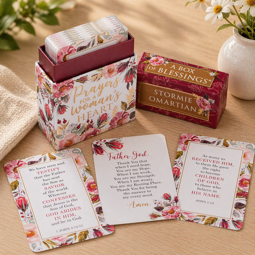 Hộp Card Thông Điệp - Cầu Nguyện Cho Tấm Lòng Người Nữ - Prayers For A Woman's Heart  - BX136