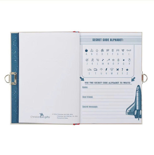 Sổ Nhật ký bí mật Mạnh Mẽ Và Can Đảm" - Strong and Courageous Secret Diary - Joshua 1:9 -  SNB006