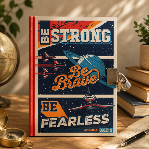 Sổ Nhật ký bí mật Mạnh Mẽ Và Can Đảm' - Strong and Courageous Secret Diary - Joshua 1:9 -  SNB006