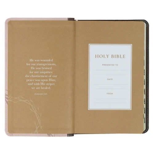 Kinh Thánh Tiếng Anh - Bản KJV - Giant Print Bible - Bìa Hồng Mão Gai- KJV326