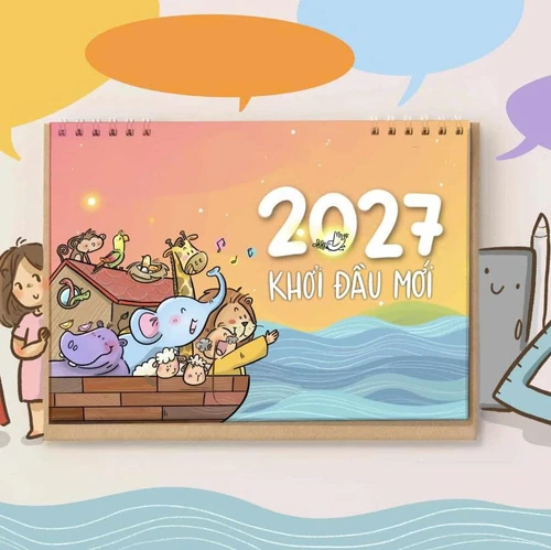 Lịch Để Bàn 2027 - KHỞI ĐẦU MỚI - DOR-2871