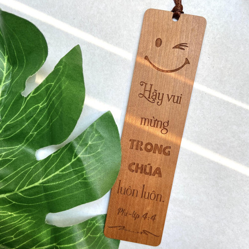 Bookmark Gỗ Nhỏ - Phi-líp 4:4 - BM-0340