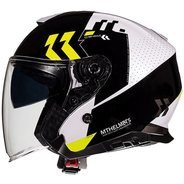 Mt Helmet  Thunder 3 Sv Jet Venus A3 Gloss Pearl Fluor Yellow