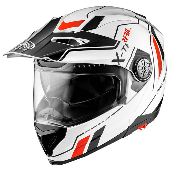 Casco modulare Premier XTRAIL XT2 Bianco Nero Rosso