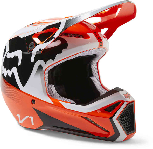 FOX CASCO V1 LEED ORANGE FLUO