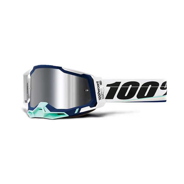 MASCHERA 100% RACECRAFT 2 ARSHAM - LENTE A SPECCHIO ARGENTO