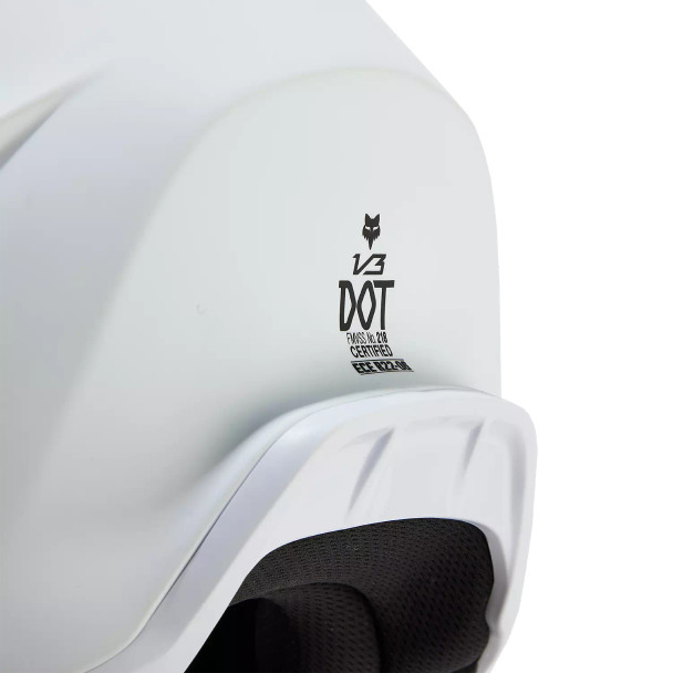 FOX CASCO V3 SOLID MATTE WHITE