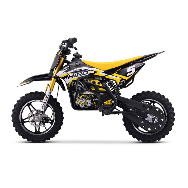 Minicross elettrica 550 Watt Hiro Falcon 10/10 Giallo [4-8 anni]