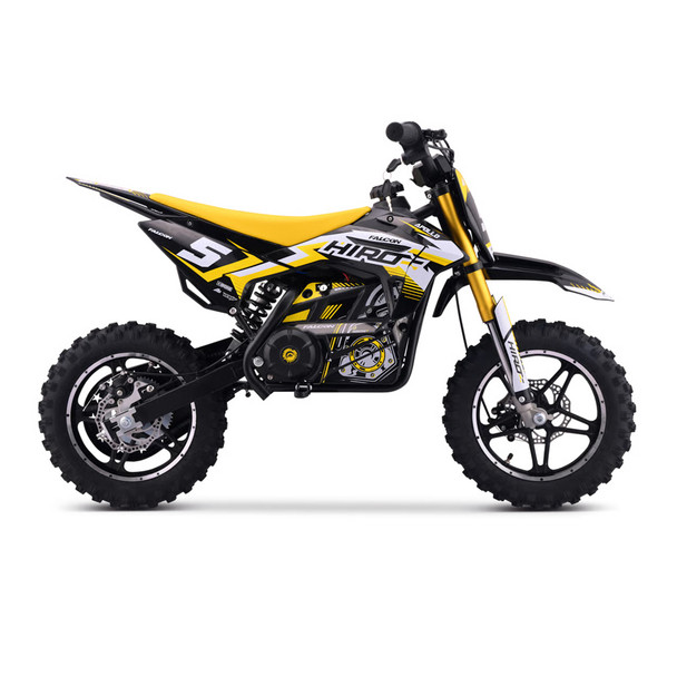 Minicross elettrica 550 Watt Hiro Falcon 10/10 Giallo [4-8 anni]