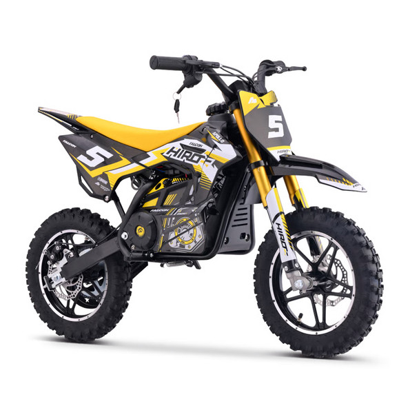Minicross elettrica 550 Watt Hiro Falcon 10/10 Giallo [4-8 anni]